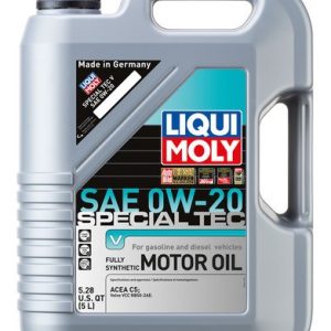 Liqui Moly Oil, Special Tec, SAE 0W-20, Synthetic, 5 Liter Jug, Single – 20200
