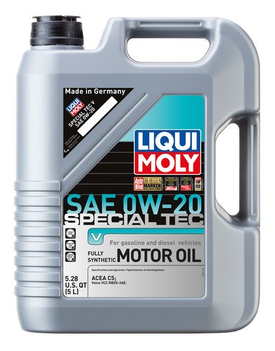 Liqui Moly Oil, Special Tec, SAE 0W-20, Synthetic, 5 Liter Jug, Single – 20200