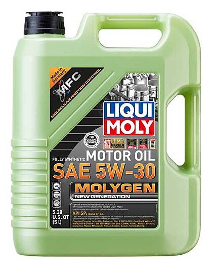 Liqui Moly Oil, Molygen, SAE 5W-30, Synthetic, 5 Liter Jug, Single – 20228