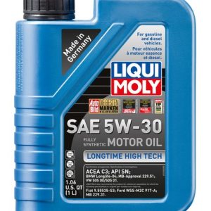 Liqui Moly Oil, Longtime High Tech, SAE 5W-30, Synthetic, 5 Liter Jug, Single – 2039