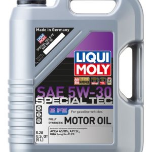 Liqui Moly Oil, Special Tec, SAE 5W-30, Synthetic, 5 Liter Jug, Single – 20444
