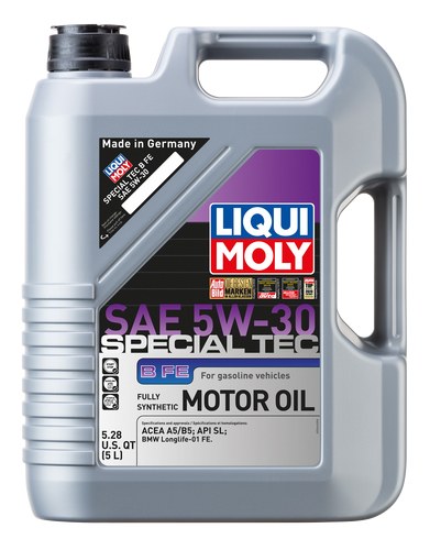 Liqui Moly Oil, Special Tec, SAE 5W-30, Synthetic, 5 Liter Jug, Single – 20444