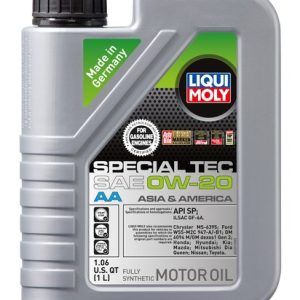Liqui Moly Oil, Special Tec, SAE 0W-20, Synthetic, 1 Liter Bottle, Single – 2207