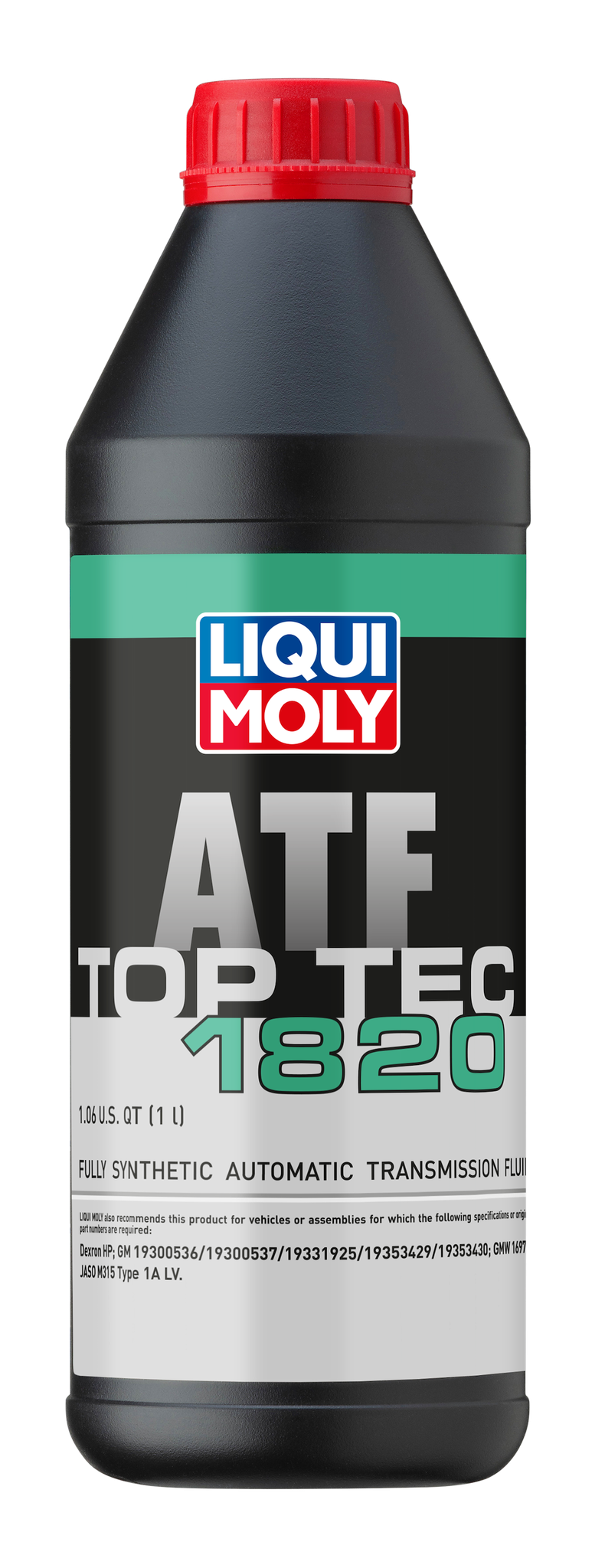 Liqui Moly Auto Trans Fluid, Top Tec ATF 1820, Dexron Hp/ Type 1A Lv, Synthetic, 1 Liter Bottle, Single – 22285