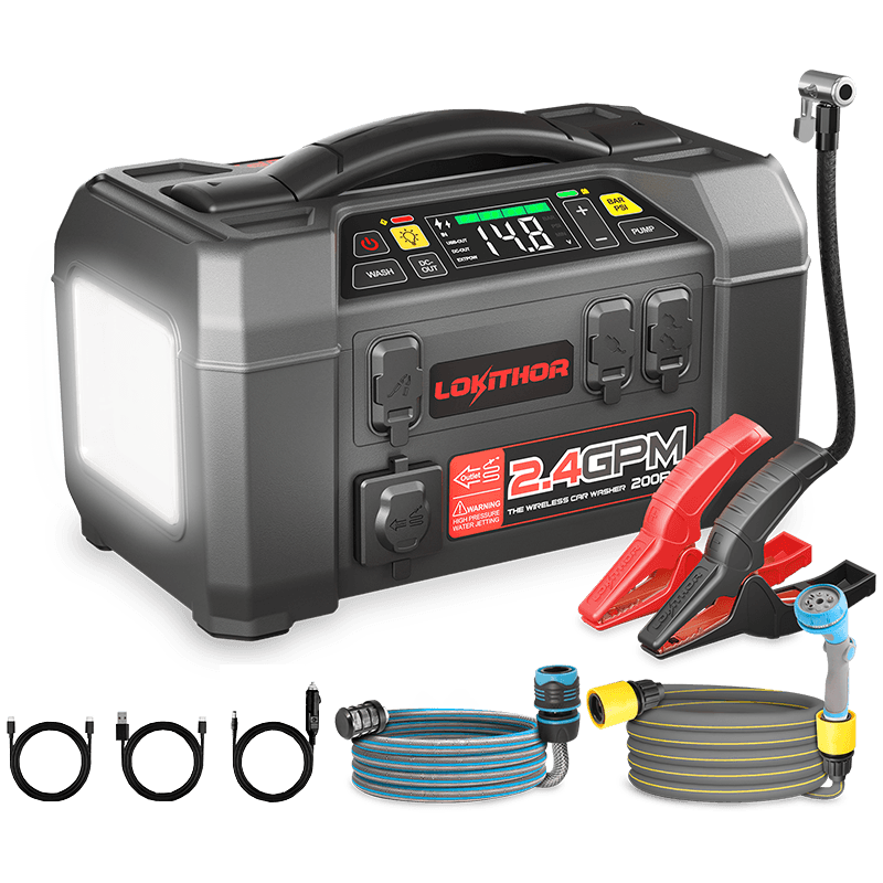 Lokithor Battery Jump Starter, Aw Series, Provide Auxiliary Power to Start 8.5 Liter Gasoline/6.5 Liter Diesel Engines – AW401