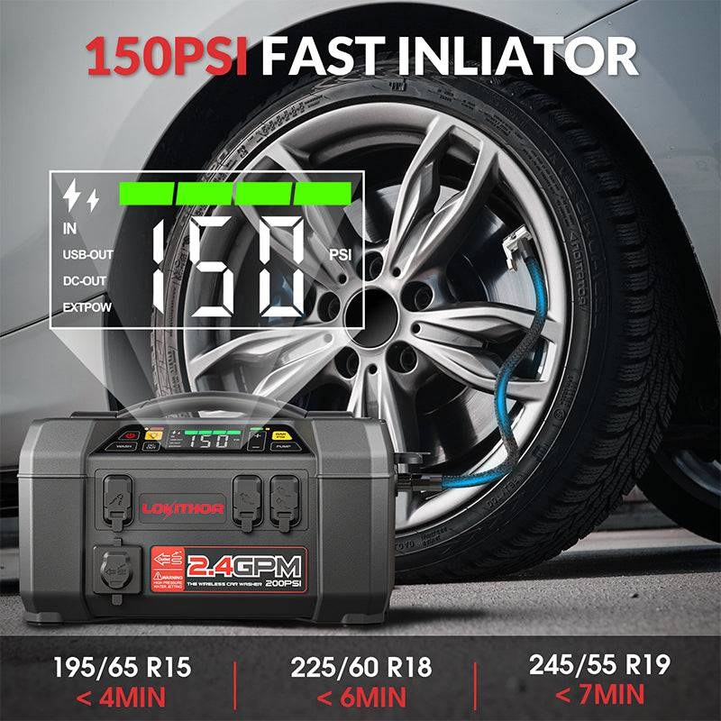 Lokithor Battery Jump Starter, Aw Series, Provide Auxiliary Power to Start 8.5 Liter Gasoline/6.5 Liter Diesel Engines – AW401