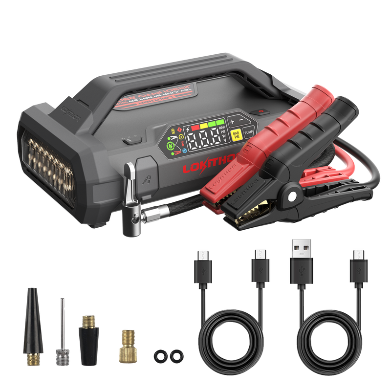 Lokithor Battery Jump Starter, Ja Series, Provide Auxiliary Power to Start 8.5 Liter Gasoline/6.5 Liter Diesel Engines – JA301 PRO