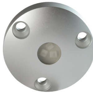 Lumitec Interior Light – LED, 1.73 Inch Diameter X 0.45 Inch Depth, Blue Non-Dimming, 4 Watts, 10 to 30 Volt DC, Brushed Housing, Single – 101034
