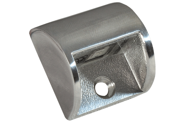 Lumitec Courtesy Light – LED, Andros, White, Clear Lens, 45 Ma at 12 Volt DC, IP67 Waterproof, Polished, Stainless Steel, Single – 101043