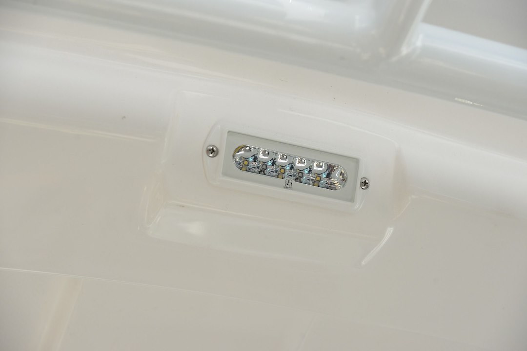 Lumitec Spotlight, CAPRI2, 16 Watt LED, White Rectangle Housing, White/ Red Dimming Light, 10 to 30 Volt DC, 1000 Lumens, Flush Mount – 101100