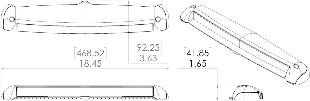 Lumitec Light Bar, Razor LED Light Bar – Flood – 101588