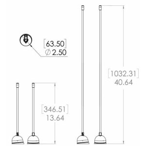 Lumitec Navigation Light, Contour Series, Anchor Light, 0.9 Watt LED, 2-1/2 Inch Diameter X 12 Inch Height – 101692