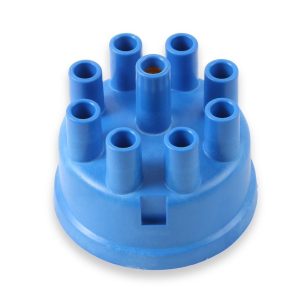 Mallory Distributor Cap, For Use with Mallory Yl Non-Vented Flame Arrested Distributors, Standard Style, Clip Down, Socket Style Posts, Blue – 209D