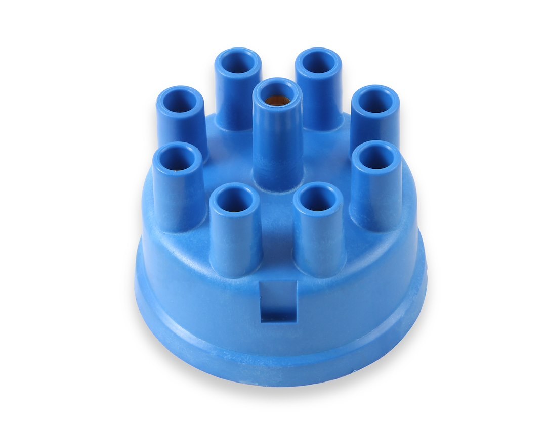 Mallory Distributor Cap, For Use with Mallory Yl Non-Vented Flame Arrested Distributors, Standard Style, Clip Down, Socket Style Posts, Blue – 209D