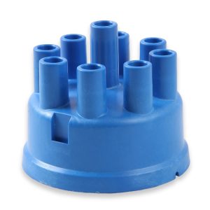 Mallory Distributor Cap, For Use with Mallory Yl Non-Vented Flame Arrested Distributors, Standard Style, Clip Down, Socket Style Posts, Blue – 209D