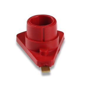 Mallory Distributor Cap, For Use with Mallory 23/ 24/ 25/ 27/ 50/ 57/ Dp/ Hp/ Yl Series Distributors, Non Adjustable, Bolt on, Red – 309