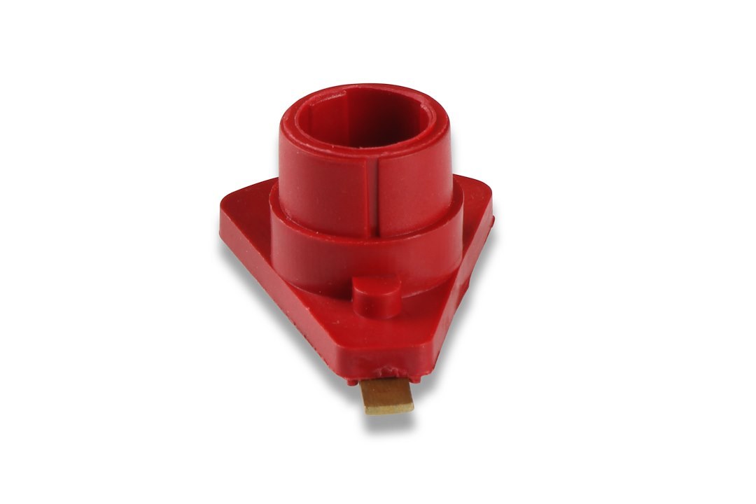 Mallory Distributor Cap, For Use with Mallory 23/ 24/ 25/ 27/ 50/ 57/ Dp/ Hp/ Yl Series Distributors, Non Adjustable, Bolt on, Red – 309