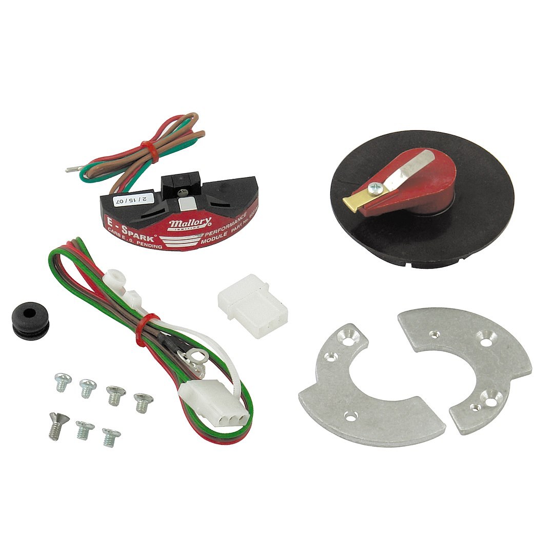 Mallory Electronic Ignition Conversion, E-Spark ®, For Use with Factory Ford Motorcraft Single Point Distributors IN 8 Cylinder Engines – 61002M