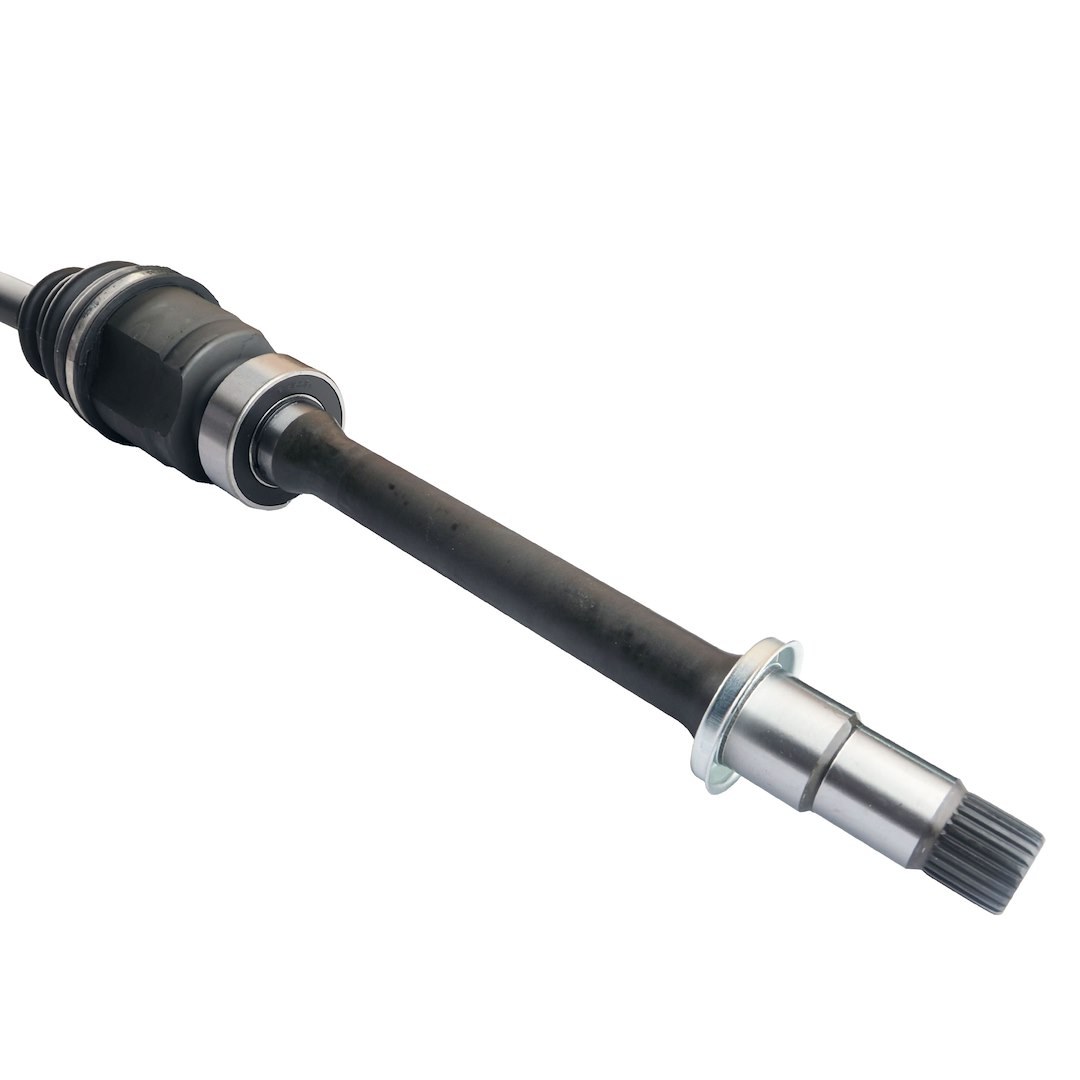 Moog CV Axle Shaft, 38-1/2 Inch Compressed Length, With Axle Nut and ABS Tone Ring – 14E006R
