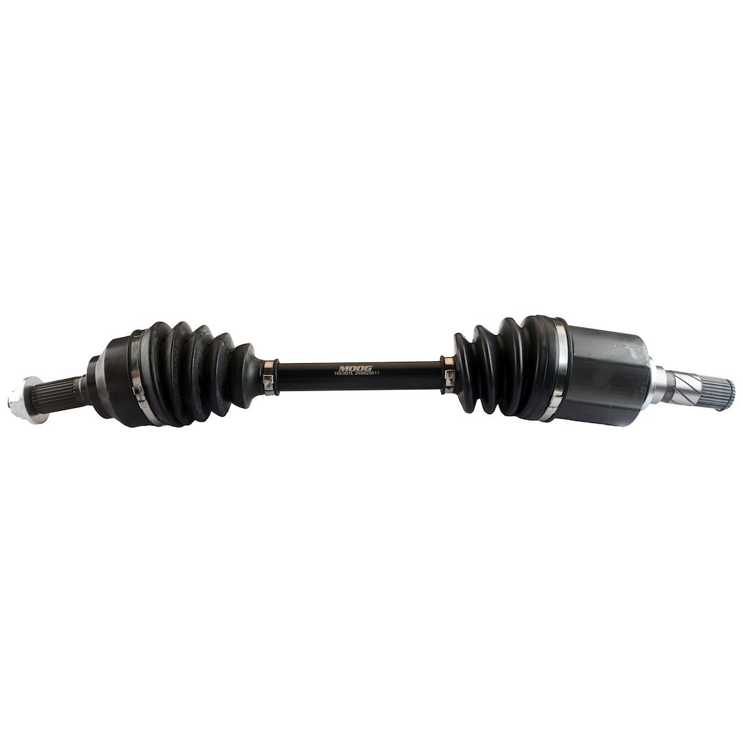 Moog CV Axle Shaft, 25 Inch Compressed Length, With Axle Nut – 18E001L