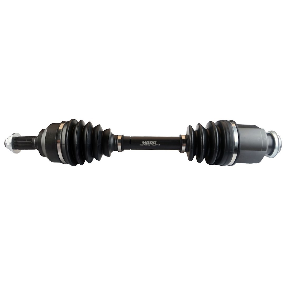 Moog CV Axle Shaft, 21.73 Inch Compressed Length, With Axle Nut – 18E001R