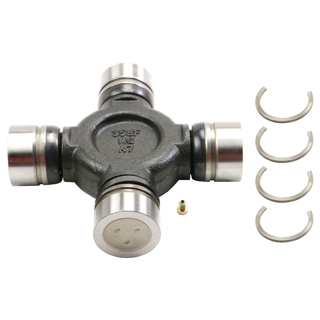 Moog Universal Joint, Greasable, C Style Retaining Clips, With Flush Type Lube Fitting – 279