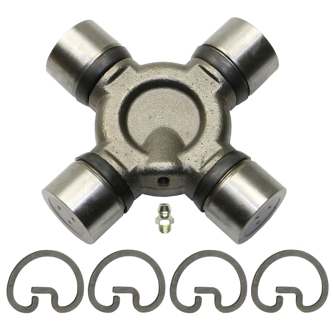 Moog Universal Joint, Premium, Greasable, D Style Snap Rings, With Regular Lube Fitting – 358B