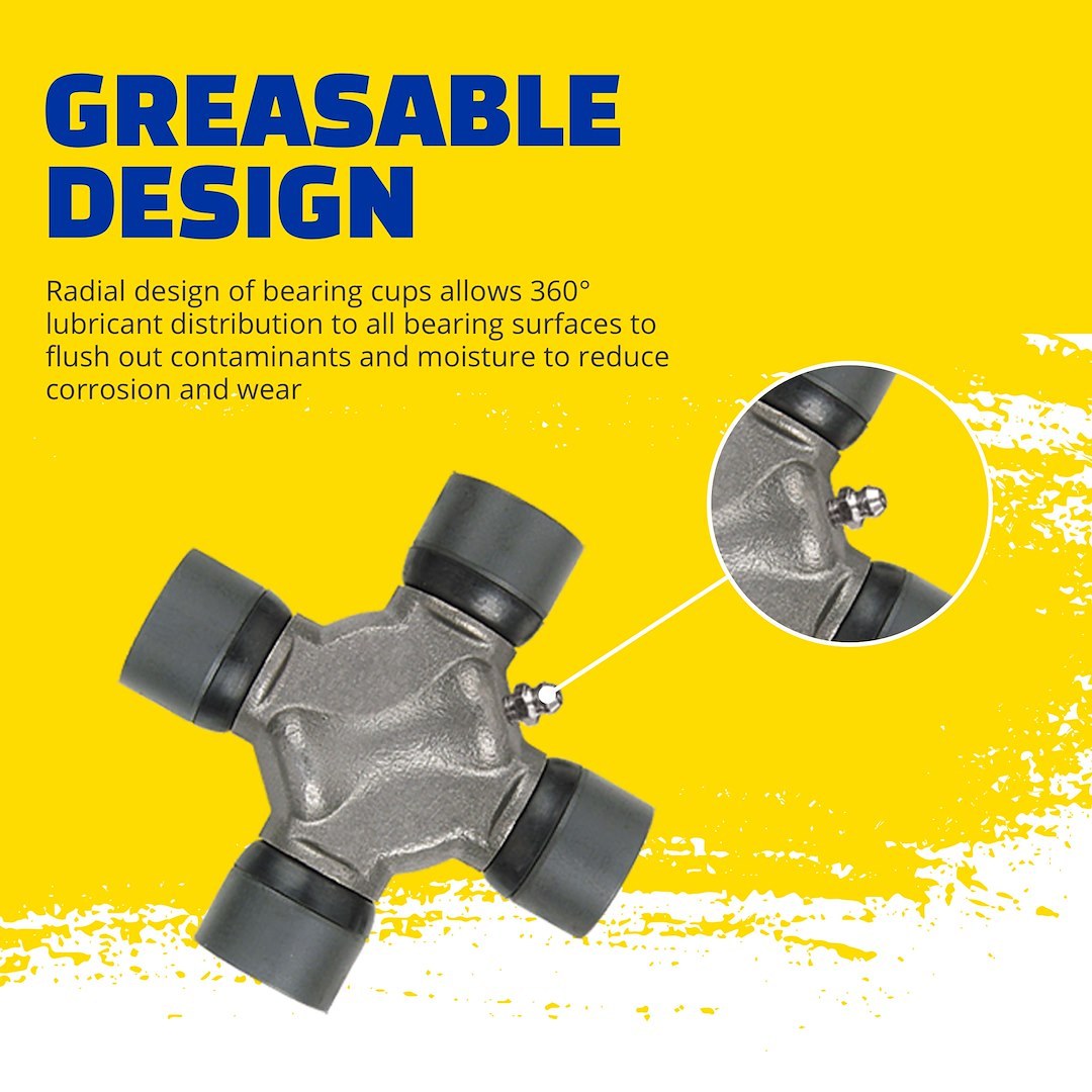 Moog Universal Joint, Problem Solver, Steel, Greasable – 358CT