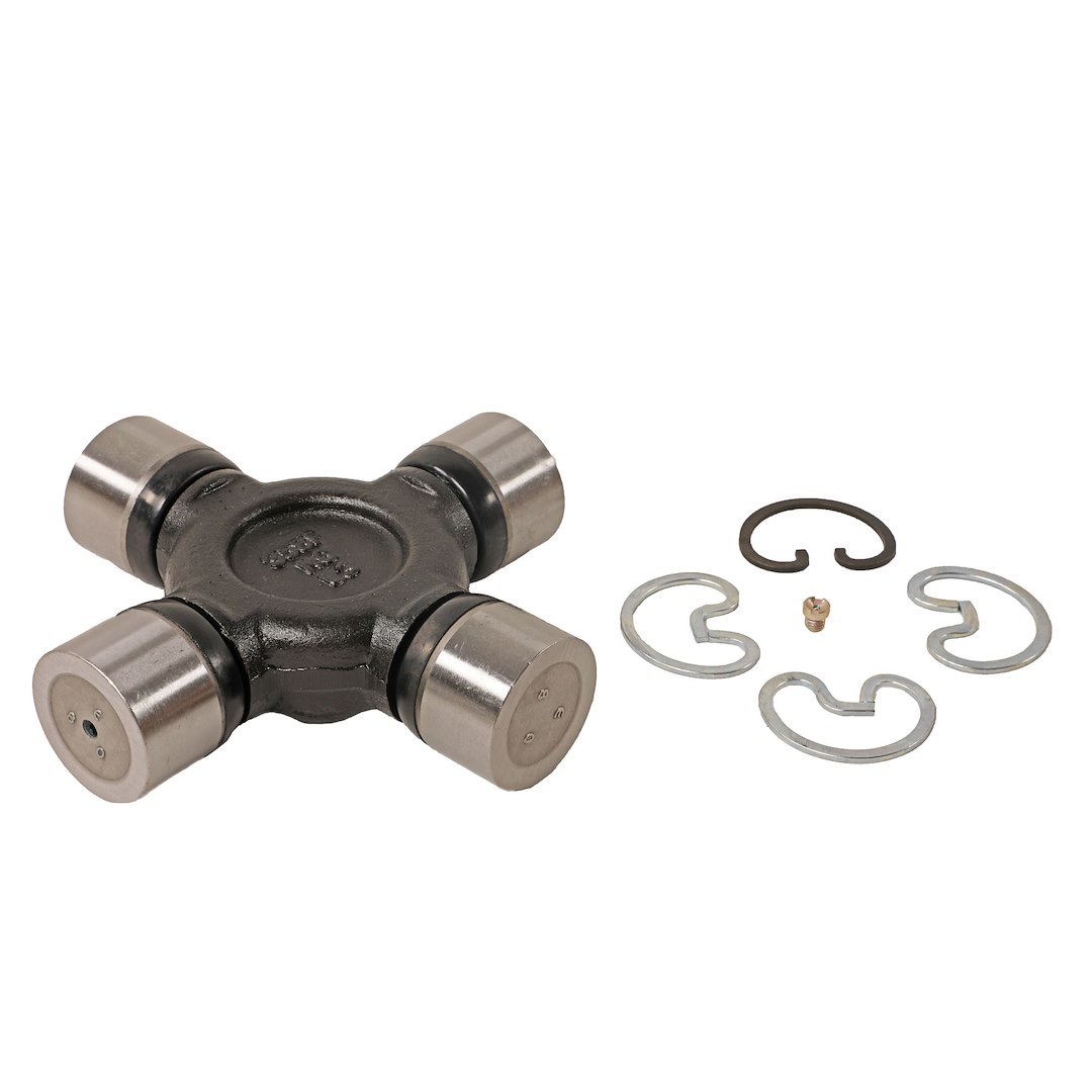 Moog Universal Joint, Premium Grade, With Four 1-3/8 Inch Bearing Caps, Steel, Greaseable, 0.059 Inch Thickness Ring – 366B