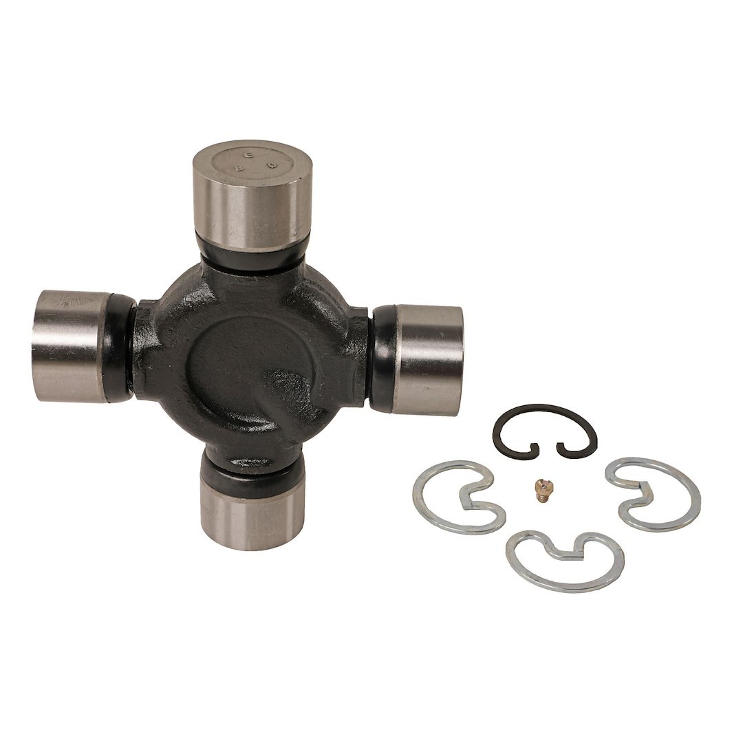 Moog Universal Joint, Premium Grade, With Four 1-3/8 Inch Bearing Caps, Steel, Greaseable, 0.059 Inch Thickness Ring – 366B