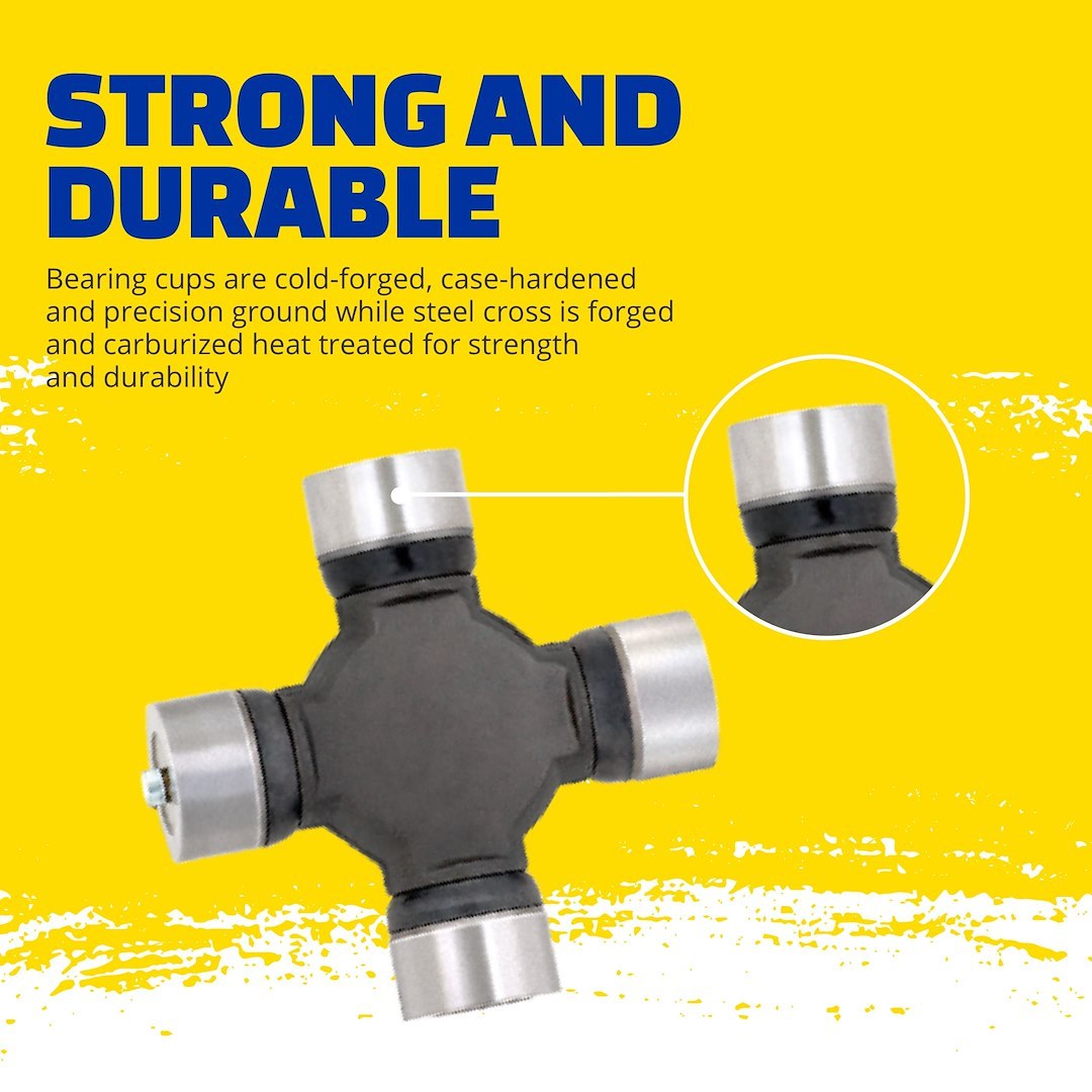 Moog Universal Joint, Cleveland, With Inside and Outside Retaining Clips, Bearing Cup Size 1.188 Inch X 1.188 Inch – 491