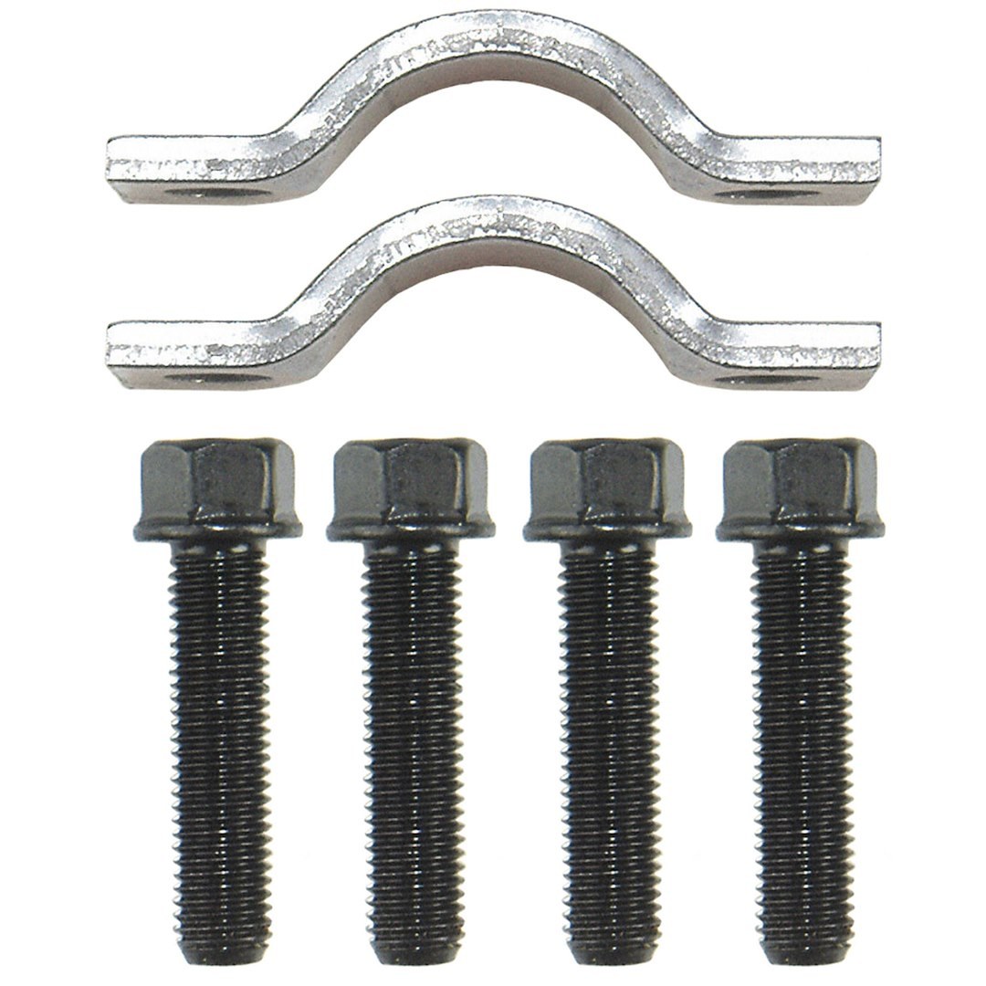 Moog Universal Joint Strap, Included 2 1.66 Inch Bolt Center Clamps and 4 5/16-24 Inch X 1-5/16 Inch Cap Screws – 492-10