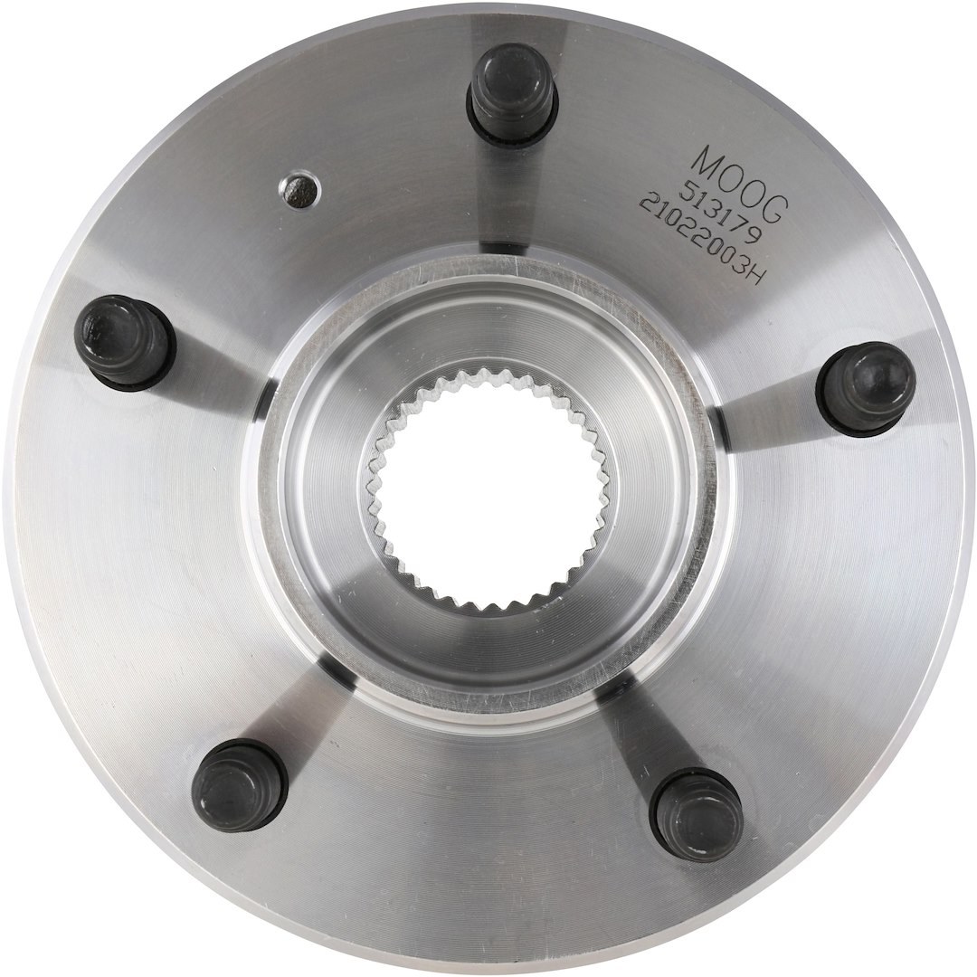 Moog Wheel Bearing and Hub Assembly, With Plastic Sensor Wire Clip – 513179