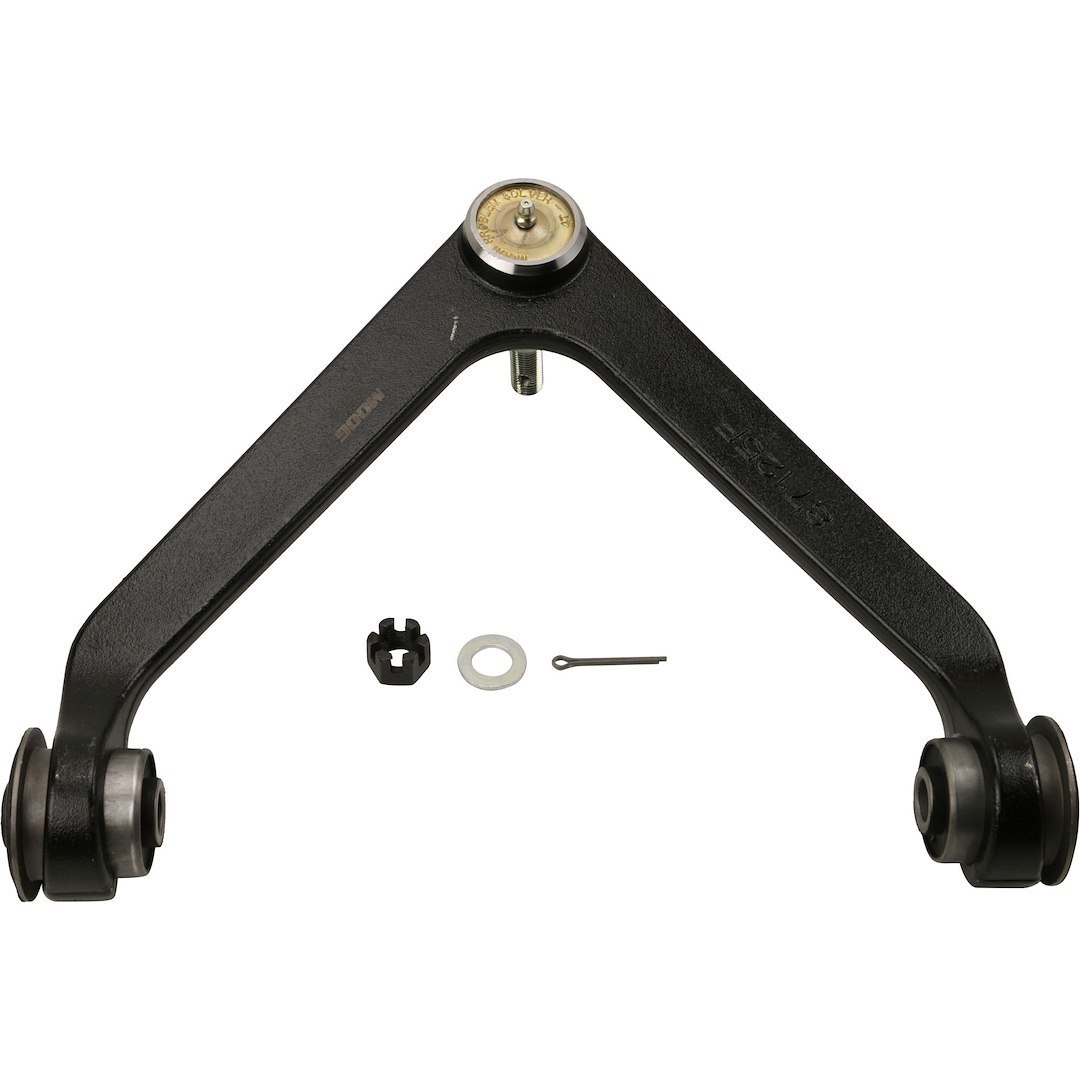 Moog Control Arm, Problem Solver, With Bushing, With Powdered-Metal Gusher Bearing to Allow Grease to Penetrate Bearing Surfaces – CK7424