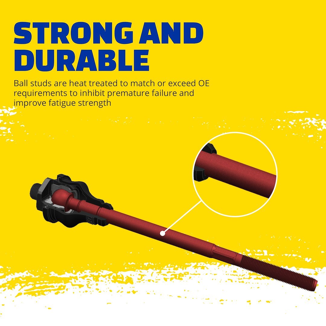 Moog Tie Rod End, Problem Solver, With Powdered-Metal Gusher Bearing to Allow Grease to Penetrate Bearing Surfaces – EV432