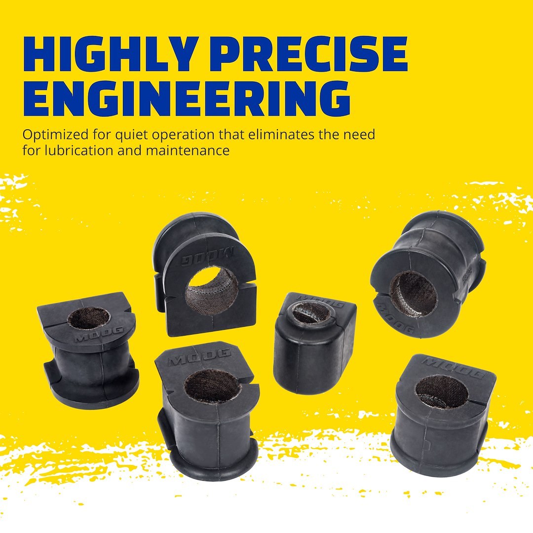Moog Stabilizer Bar Mount Bushing, Problem Solver, Black Rubber – K201616