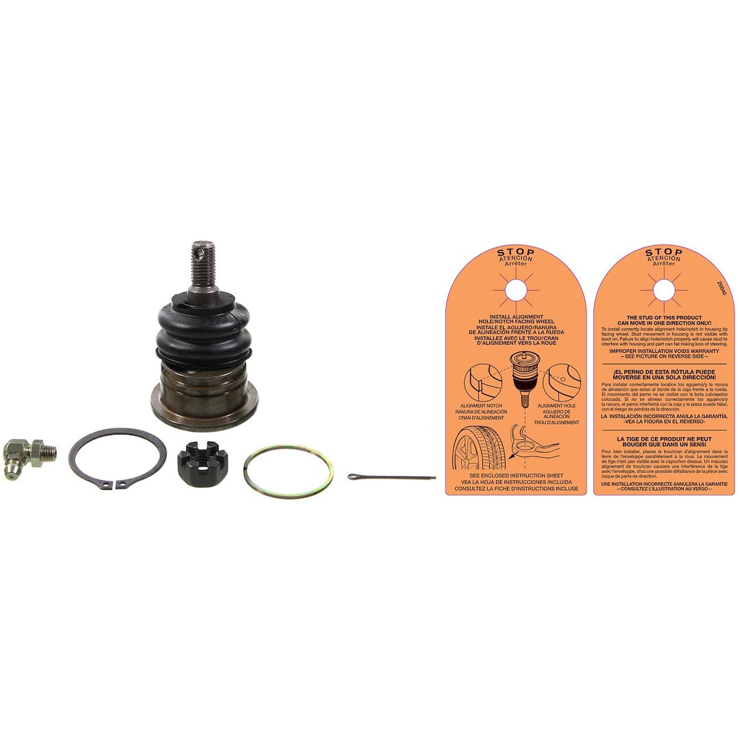 Moog Ball Joint, Problem Solver, Non-Adjustable, With Powdered-Metal Gusher Bearing to Allow Grease to Penetrate Bearing Surfaces – K500128