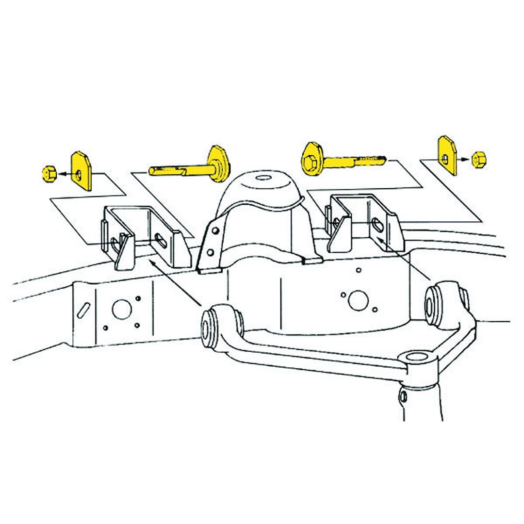Moog Alignment Camber Kit, Problem Solver, Adjustment Range from -1-5/8 to 1-5/8 Degree – K80065