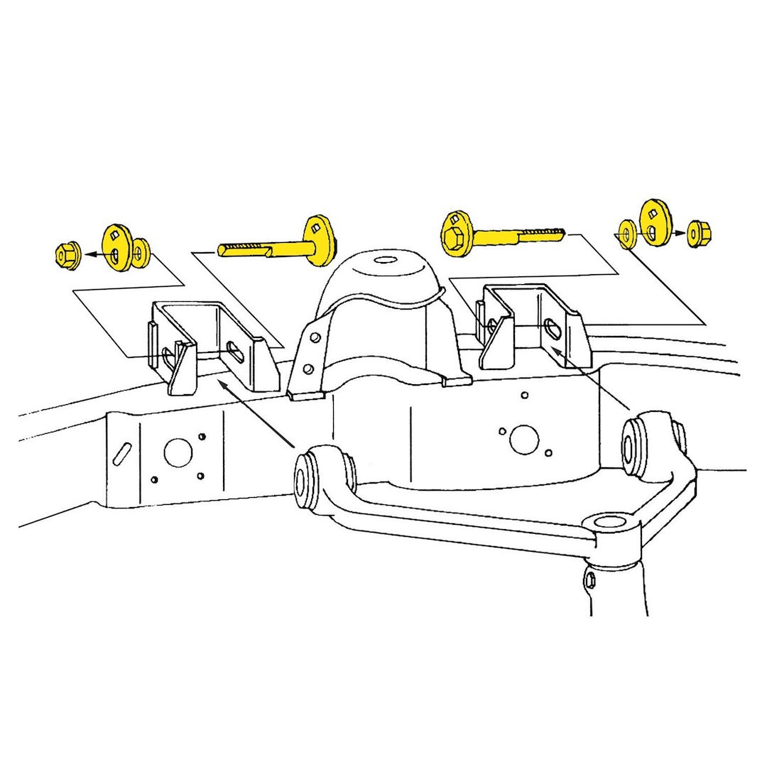 Moog Alignment Cam Bolt Kit, Adjustment Range from -1-1/4 to 1-1/4 Degree – K8740