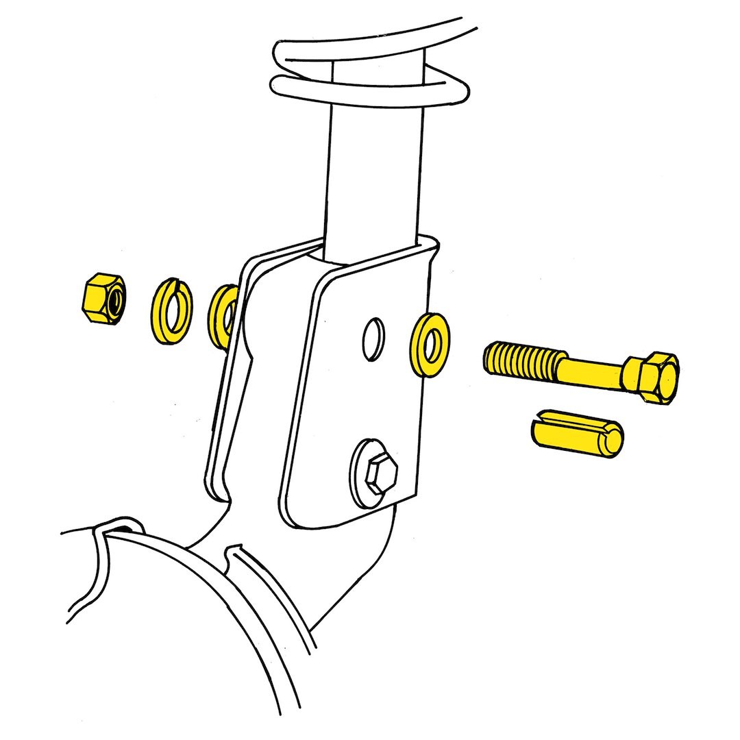 Moog Alignment Cam Bolt Kit, Problem Solver, 12 Millimeter Bolts, Double Offset, Minus 1-3/4 to Plus 1-3/4 Degree – K9757