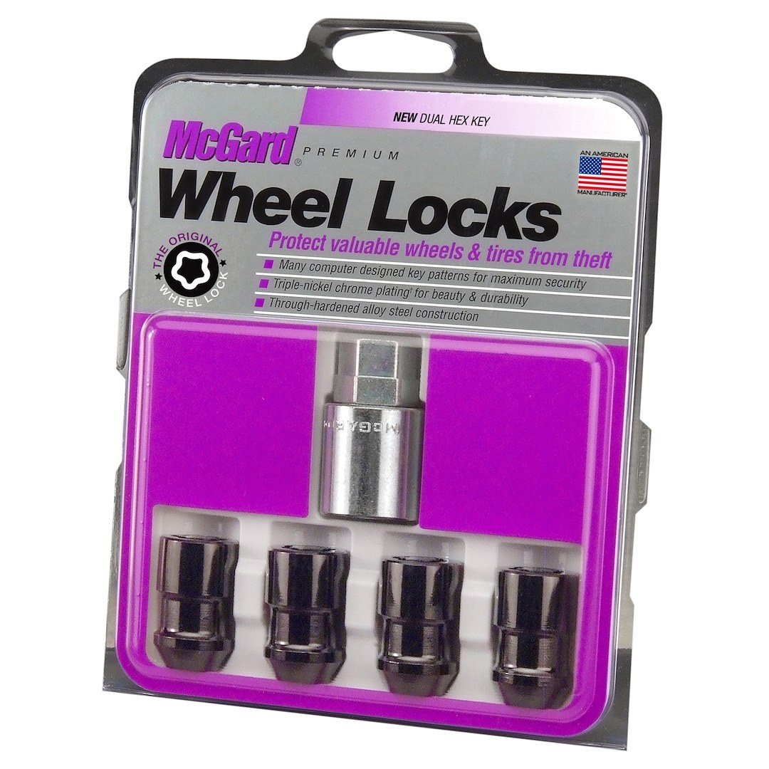 Mcgard Wheel Lock, Lug Nut Lock, 12 Millimeter X 1.5 Thread Size, Conical Seat, Acorn Lug Use with Steel/ Aluminum Wheels – 24026