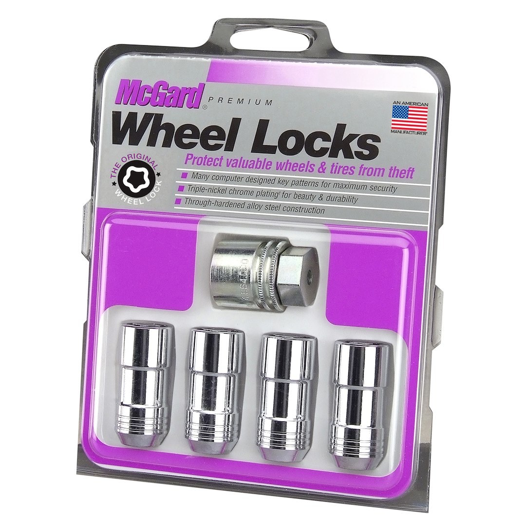 Mcgard Wheel Lock, Lug Nut Lock, 14 Millimeter X 2.0 Thread Size, Conical Seat, Acorn Lug Use with Steel/ Aluminum Wheels – 24205
