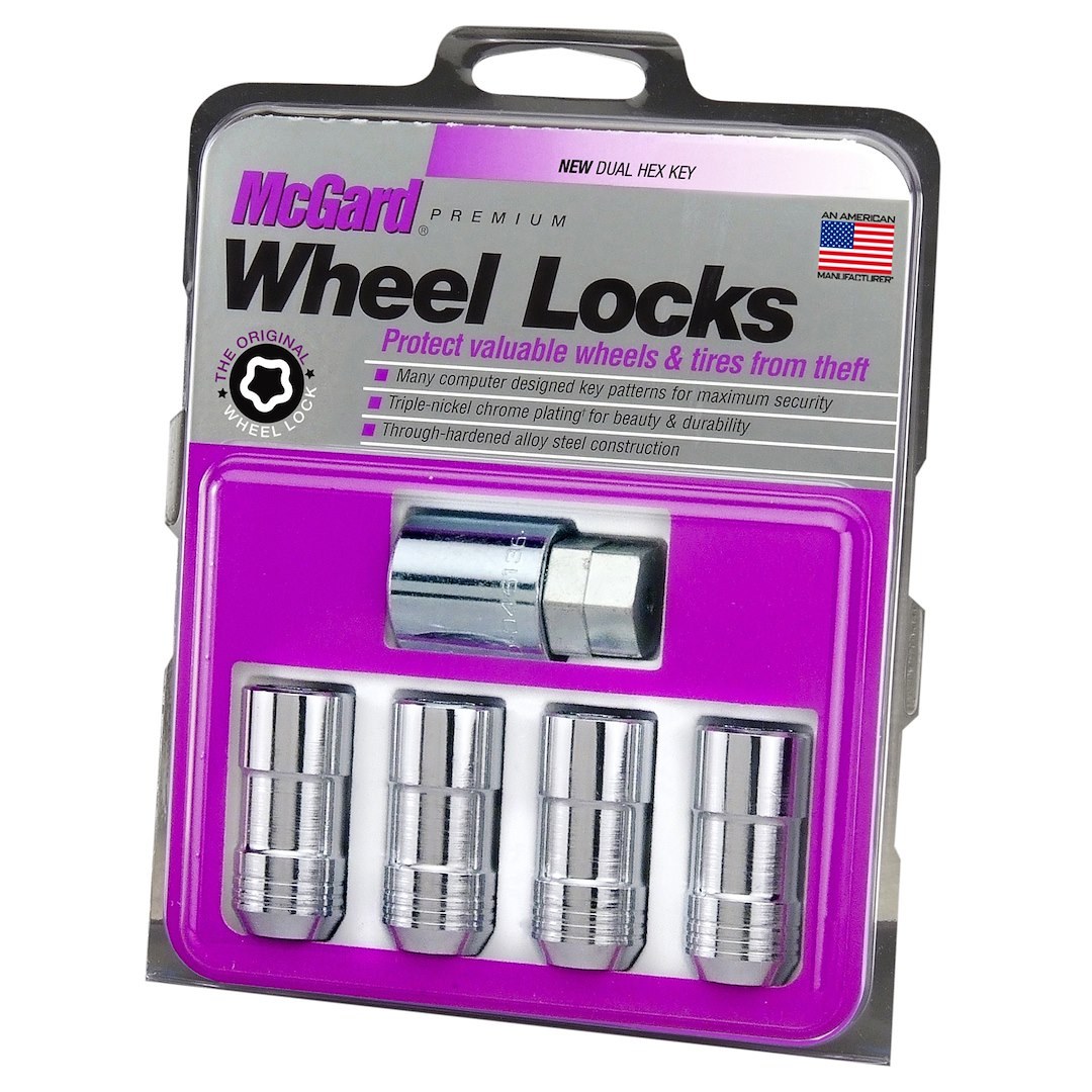 Mcgard Wheel Lock, Lug Nut Lock, 14 Millimeter X 1.5 Thread Size, Conical Seat, Acorn Lug Use with Steel/ Aluminum Wheels – 24210