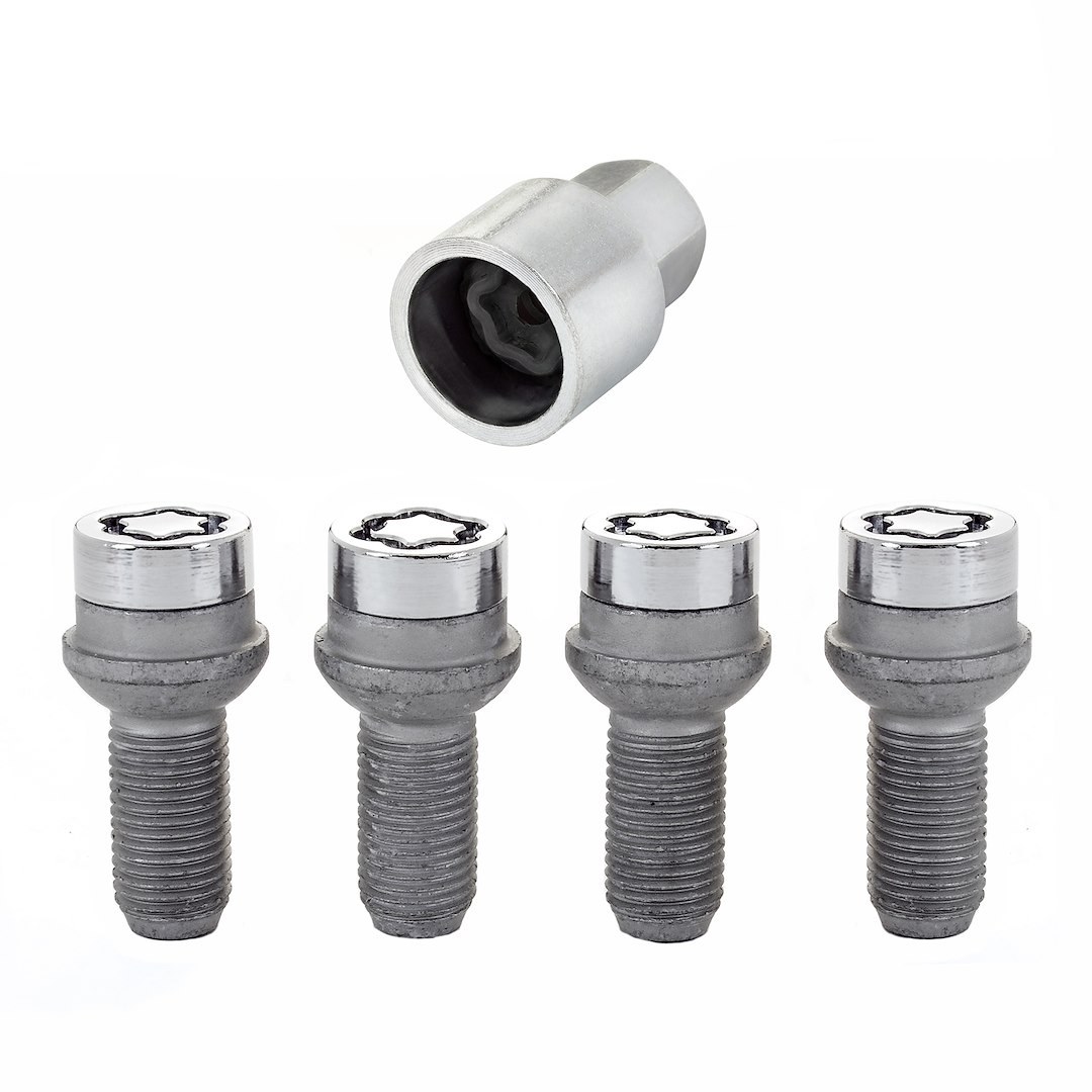 Mcgard Wheel Lock, Bolt Style, Lug Bolt Lock, 14 Millimeter X 1.5 Thread Size, Radius Ball Seat, Acorn Lug Use with Steel/ Aluminum Wheels – 28174