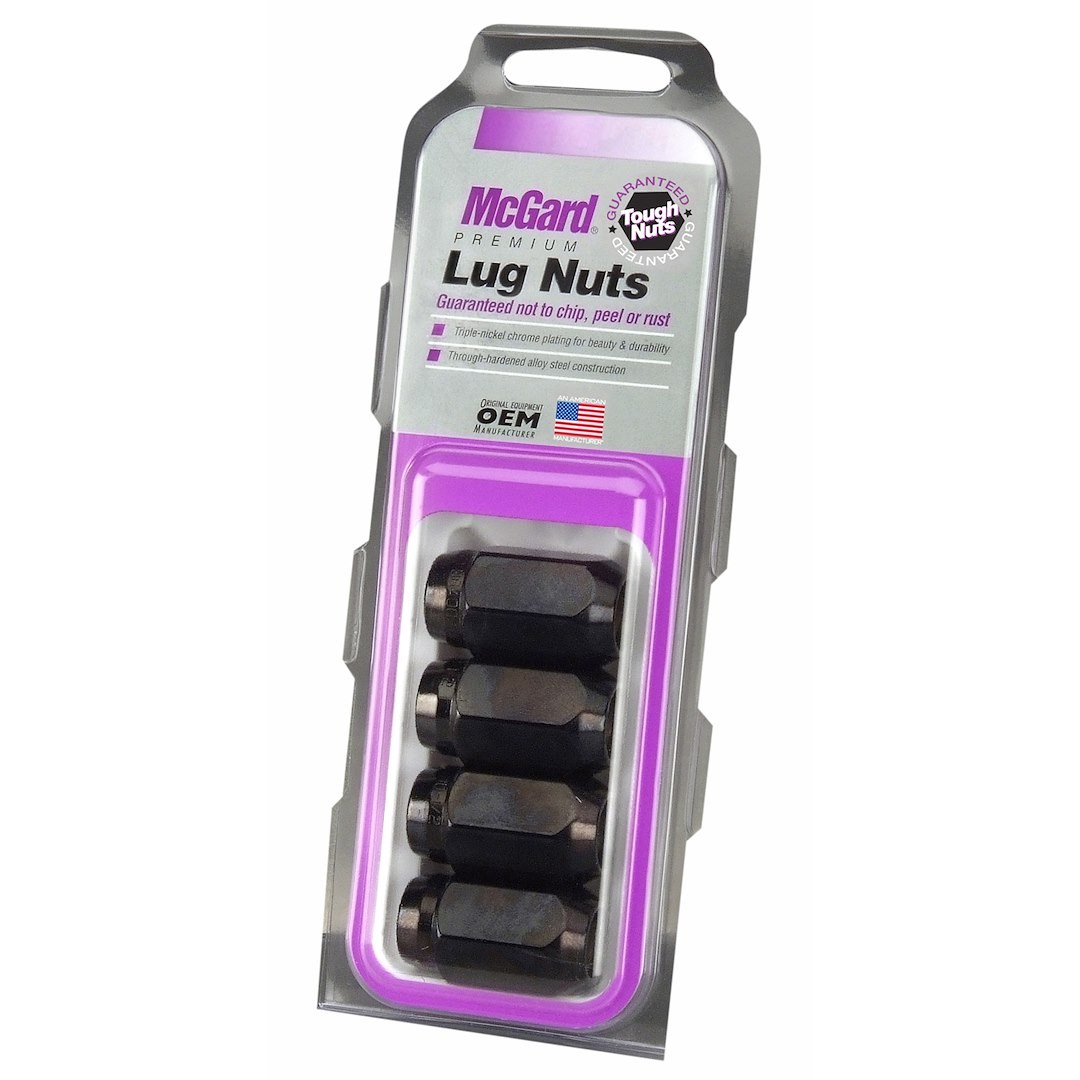 Mcgard Lug Nut, Hex Lug Nut, 1/2 Inch-20 Thread Size, Conical Seat, Extra Long Lug, Use with Steel/ Aluminum Wheels, 1-1/2 Inch Overall Length – 64030