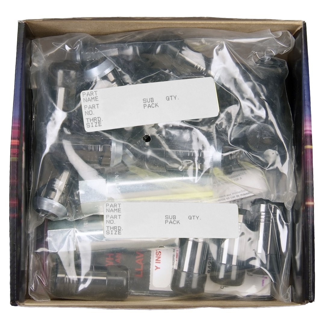 Mcgard Wheel Installation Kit, 6 Lug Kit, 14 Millimeter X 1.5 Thread Size, 60 Degree Conical, Acorn Extra Long, Use with Alloy Wheels Only – 65610BK