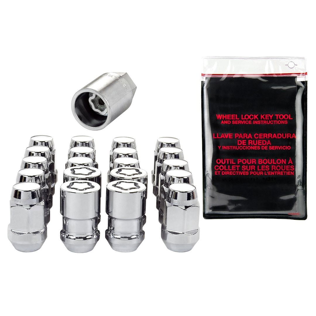 Mcgard Wheel Installation Kit, Hex Lug Nut, 5 Lug Kit, 12 Millimeter X 1.5 Thread Size, 60 Degree Conical Bulge, Acorn – 84537
