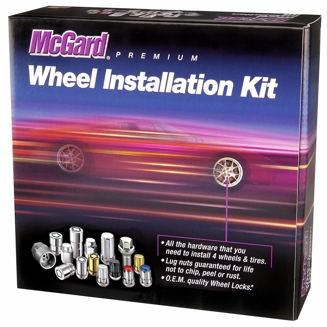 Mcgard Wheel Installation Kit, Hex Lug Nut, 5 Lug Kit, 12 Millimeter X 1.5 Thread Size, 60 Degree Conical Bulge, Acorn – 84537