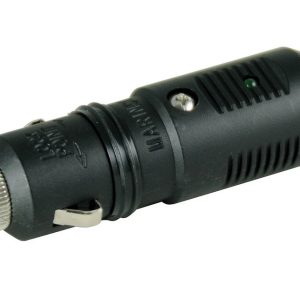 Marinco Cigarette Lighter Power Adapter, Use with Standard 12 Volt Receptacles, 12 Volt Power Supply, With LED Power Indicator – 12VPGRV