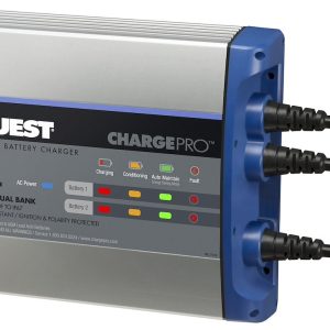 Marinco Battery Charger, Guest® Chargepro™, For 12 Volt Flooded/ AGM Lead Acid Batteries, 2 Bank Charger – 2707A